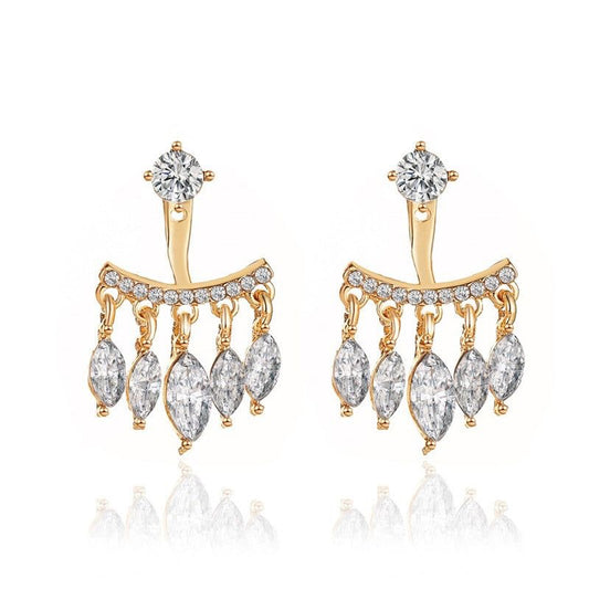 Crystal Drop Ear Jackets
